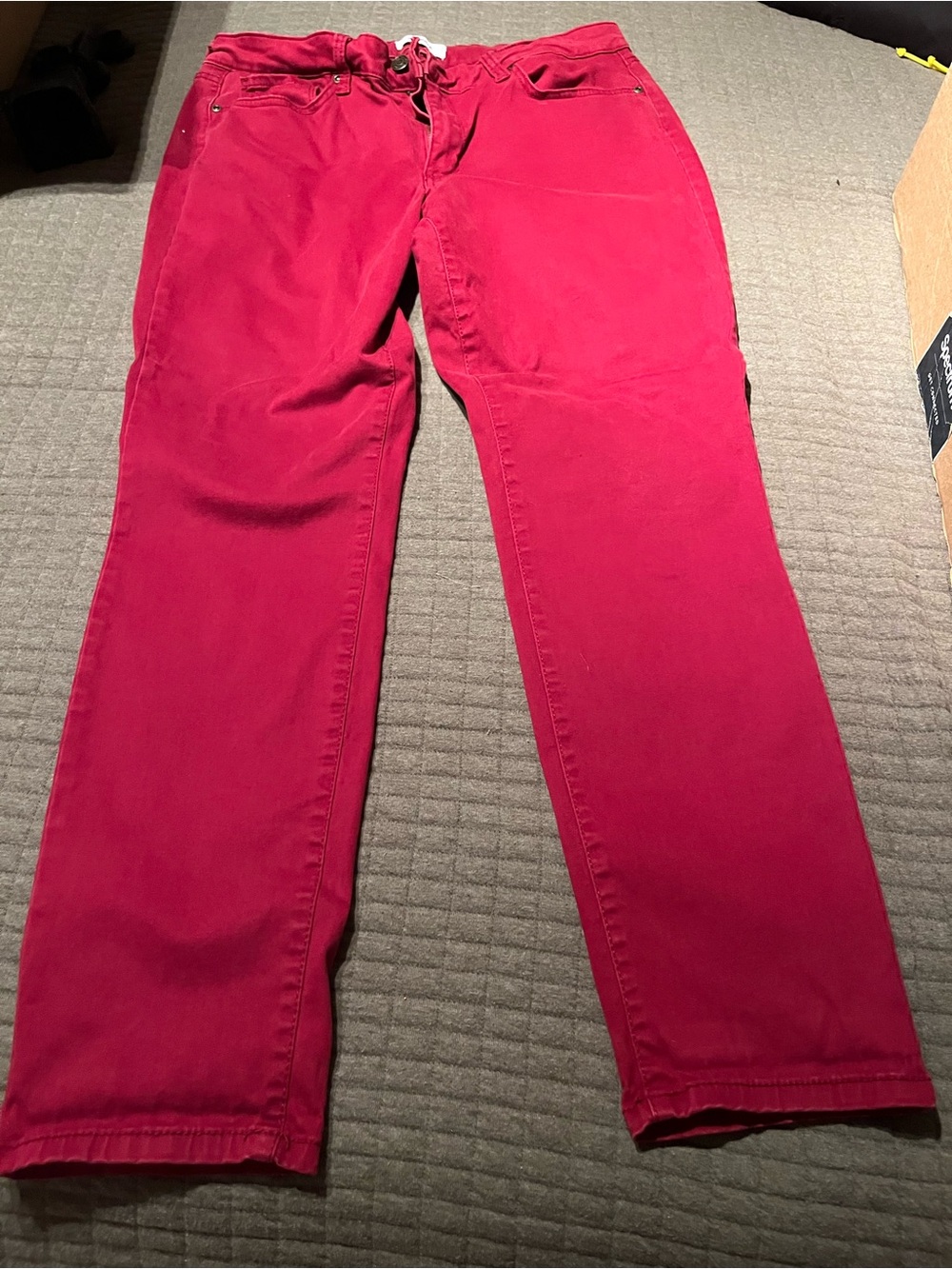 Sonoma Women's Vibrant Pink Straight-Leg Jeans